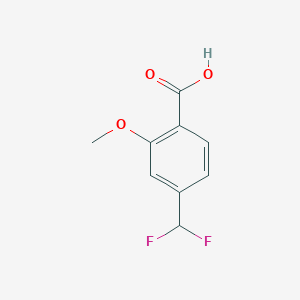 molecular formula C9H8F2O3 B6618304 4-(difluoromethyl)-2-methoxybenzoic acid CAS No. 1785584-23-7