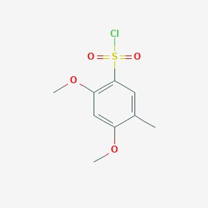 molecular formula C9H11ClO4S B6618312 2,4-dimethoxy-5-methylbenzene-1-sulfonyl chloride CAS No. 1782342-58-8