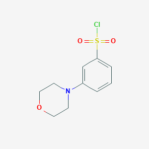 molecular formula C10H12ClNO3S B6618325 3-(morpholin-4-yl)benzene-1-sulfonyl chloride CAS No. 1580483-89-1
