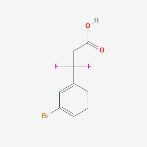 3-(3-bromophenyl)-3,3-difluoropropanoic acid