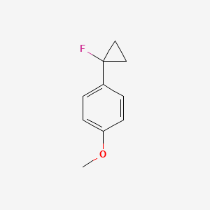 molecular formula C10H11FO B6618367 1-(1-fluorocyclopropyl)-4-methoxybenzene CAS No. 637041-03-3