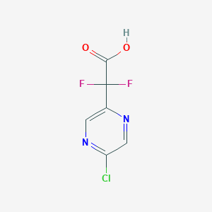 molecular formula C6H3ClF2N2O2 B6618373 2-(5-chloropyrazin-2-yl)-2,2-difluoroacetic acid CAS No. 1780257-75-1