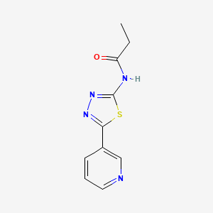 molecular formula C10H10N4OS B6618452 N-[5-(吡啶-3-基)-1,3,4-噻二唑-2-基]丙酰胺 CAS No. 331818-56-5