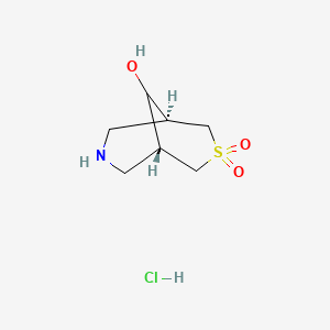 (1R,5S,9r)-9-hydroxy-3lambda6-thia-7-azabicyclo[3.3.1]nonane-3,3-dione hydrochloride