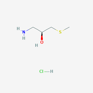 molecular formula C4H12ClNOS B6618526 (2S)-1-amino-3-(methylsulfanyl)propan-2-ol hydrochloride CAS No. 1010824-29-9