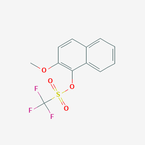 molecular formula C12H9F3O4S B6618547 2-甲氧基萘-1-基三氟甲磺酸酯 CAS No. 2156680-15-6