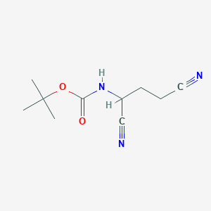 tert-butyl N-(1,3-dicyanopropyl)carbamate