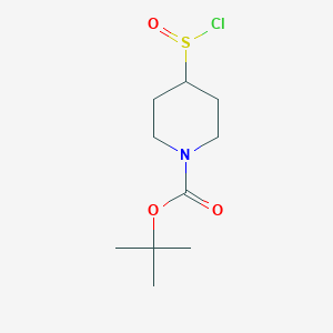 molecular formula C10H18ClNO3S B6618576 tert-butyl 4-(chlorosulfinyl)piperidine-1-carboxylate CAS No. 2137675-07-9