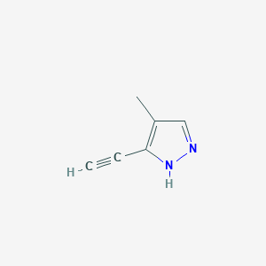 molecular formula C6H6N2 B6618606 3-ethynyl-4-methyl-1H-pyrazole CAS No. 2137742-39-1