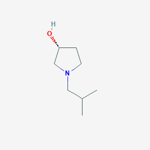 molecular formula C8H17NO B6618671 (3R)-1-(2-methylpropyl)pyrrolidin-3-ol CAS No. 1567897-74-8