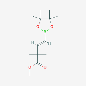 molecular formula C13H23BO4 B6618697 methyl (3E)-2,2-dimethyl-4-(tetramethyl-1,3,2-dioxaborolan-2-yl)but-3-enoate CAS No. 1509899-49-3