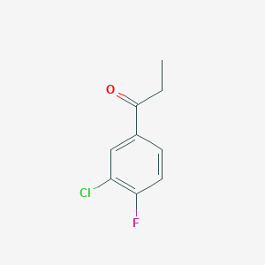 molecular formula C9H8ClFO B066187 1-(3-氯-4-氟苯基)丙酮 CAS No. 194943-82-3