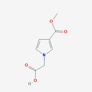 molecular formula C8H9NO4 B6618708 2-[3-(methoxycarbonyl)-1H-pyrrol-1-yl]acetic acid CAS No. 1561780-39-9