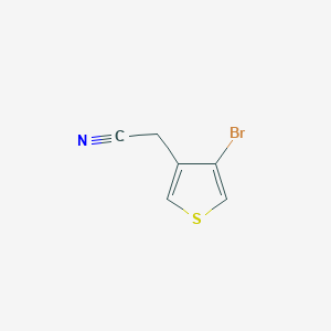 molecular formula C6H4BrNS B6618750 2-(4-bromothiophen-3-yl)acetonitrile CAS No. 1305329-76-3