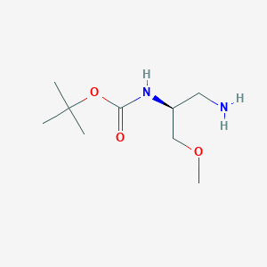 molecular formula C9H20N2O3 B6618772 tert-butyl N-[(2S)-1-amino-3-methoxypropan-2-yl]carbamate CAS No. 1332856-12-8