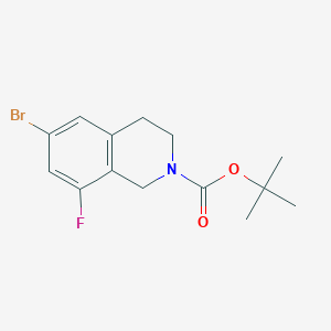 tert-butyl 6-bromo-8-fluoro-1,2,3,4-tetrahydroisoquinoline-2-carboxylate