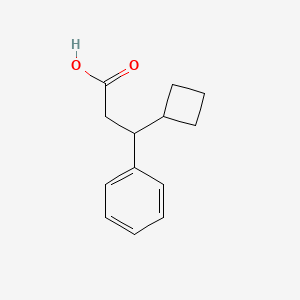 molecular formula C13H16O2 B6618783 3-cyclobutyl-3-phenylpropanoic acid CAS No. 1368815-37-5