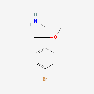 molecular formula C10H14BrNO B6618785 2-(4-bromophenyl)-2-methoxypropan-1-amine CAS No. 1368537-73-8