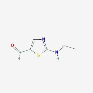 molecular formula C6H8N2OS B6618843 2-(ethylamino)-1,3-thiazole-5-carbaldehyde CAS No. 1374663-84-9