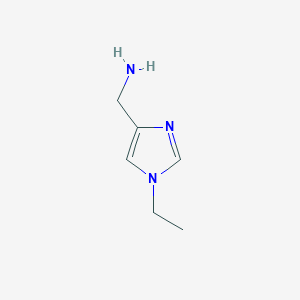 molecular formula C6H11N3 B6618849 (1-ethyl-1H-imidazol-4-yl)methanamine CAS No. 1368710-15-9