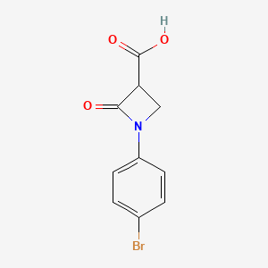 molecular formula C10H8BrNO3 B6618871 1-(4-bromophenyl)-2-oxoazetidine-3-carboxylic acid CAS No. 1368934-58-0