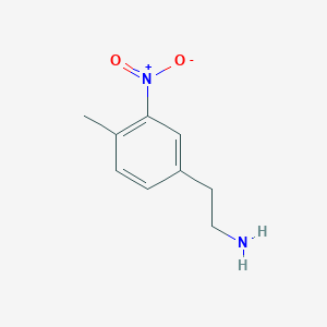 molecular formula C9H12N2O2 B6618880 2-(4-methyl-3-nitrophenyl)ethan-1-amine CAS No. 1388040-96-7