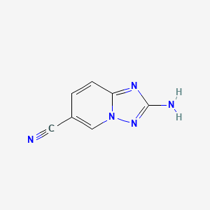 molecular formula C7H5N5 B6618891 2-amino-[1,2,4]triazolo[1,5-a]pyridine-6-carbonitrile CAS No. 1368038-00-9