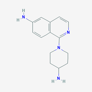 molecular formula C14H18N4 B6618894 1-(4-aminopiperidin-1-yl)isoquinolin-6-amine CAS No. 1538056-71-1
