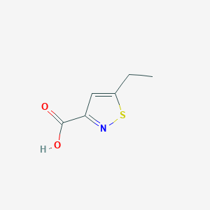 molecular formula C6H7NO2S B6618897 5-ethyl-1,2-thiazole-3-carboxylic acid CAS No. 1779773-43-1