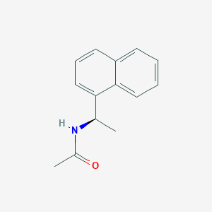 molecular formula C14H15NO B6618936 Acetamide, N-[(1R)-1-(1-naphthalenyl)ethyl]- CAS No. 51117-53-4