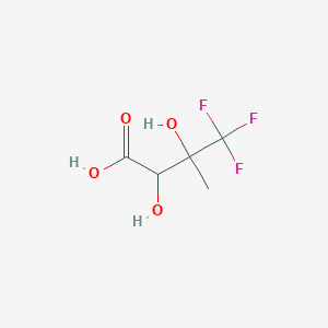 molecular formula C5H7F3O4 B6618952 4,4,4-trifluoro-2,3-dihydroxy-3-methylbutanoic acid CAS No. 119620-23-4