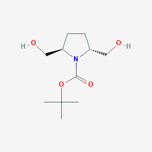 rac-tert-butyl (2R,5R)-2,5-bis(hydroxymethyl)pyrrolidine-1-carboxylate, trans