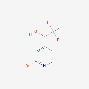 molecular formula C7H5BrF3NO B6619086 1-(2-bromopyridin-4-yl)-2,2,2-trifluoroethan-1-ol CAS No. 1350349-65-3