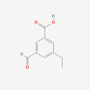 molecular formula C10H10O3 B6619095 3-乙基-5-甲酰基苯甲酸 CAS No. 1187028-41-6