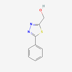 molecular formula C9H8N2OS B6619110 (5-phenyl-1,3,4-thiadiazol-2-yl)methanol CAS No. 874507-52-5