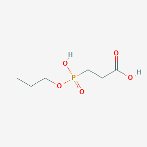 molecular formula C6H13O5P B6619131 3-[hydroxy(propoxy)phosphoryl]propanoic acid CAS No. 30337-16-7