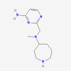 molecular formula C12H21N5 B6619139 N-[(4-aminopyrimidin-2-yl)methyl]-N-methylazepan-4-amine CAS No. 1803583-36-9