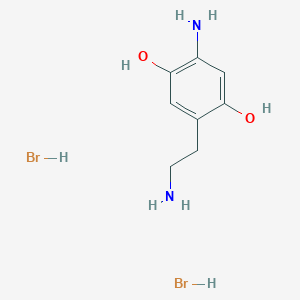 molecular formula C8H14Br2N2O2 B6619147 2-amino-5-(2-aminoethyl)benzene-1,4-diol dihydrobromide CAS No. 1803592-19-9