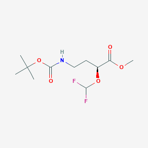 methyl (2S)-4-{[(tert-butoxy)carbonyl]amino}-2-(difluoromethoxy)butanoate