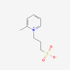 molecular formula C9H13NO3S B6619198 2-Methyl-1-(3-sulphonatopropyl)pyridinium CAS No. 56405-61-9
