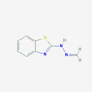 B066192 N-(methylideneamino)-1,3-benzothiazol-2-amine CAS No. 186457-64-7