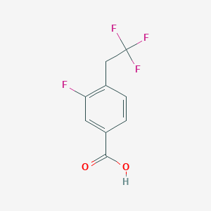 molecular formula C9H6F4O2 B6619203 3-fluoro-4-(2,2,2-trifluoroethyl)benzoic acid CAS No. 1824364-51-3