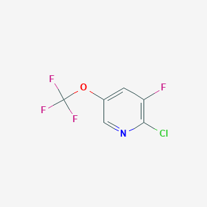 molecular formula C6H2ClF4NO B6619206 2-chloro-3-fluoro-5-(trifluoromethoxy)pyridine CAS No. 1361841-92-0