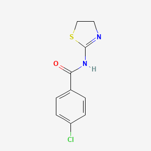 molecular formula C10H9ClN2OS B6619221 Benzamide, 4-chloro-N-(4,5-dihydro-2-thiazolyl)- CAS No. 72225-18-4
