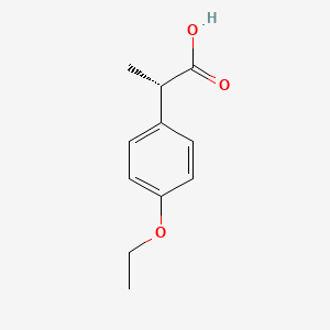 molecular formula C11H14O3 B6619225 (2S)-2-(4-ethoxyphenyl)propanoic acid CAS No. 1630678-31-7