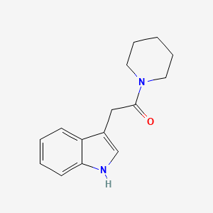 molecular formula C15H18N2O B6619244 Piperidine, 1-(1H-indol-3-ylacetyl)- CAS No. 7774-14-3