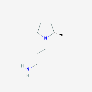 molecular formula C8H18N2 B6619254 3-[(2S)-2-methylpyrrolidin-1-yl]propan-1-amine CAS No. 2241107-35-5