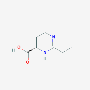 molecular formula C7H12N2O2 B6619260 (4S)-2-乙基-1,4,5,6-四氢嘧啶-4-羧酸 CAS No. 2099030-94-9