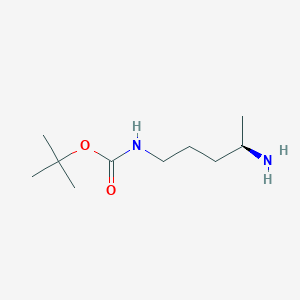 molecular formula C10H22N2O2 B6619270 tert-butyl N-[(4R)-4-aminopentyl]carbamate CAS No. 2227716-55-2