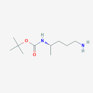 molecular formula C10H22N2O2 B6619277 tert-butyl N-[(2S)-5-aminopentan-2-yl]carbamate CAS No. 2350383-72-9